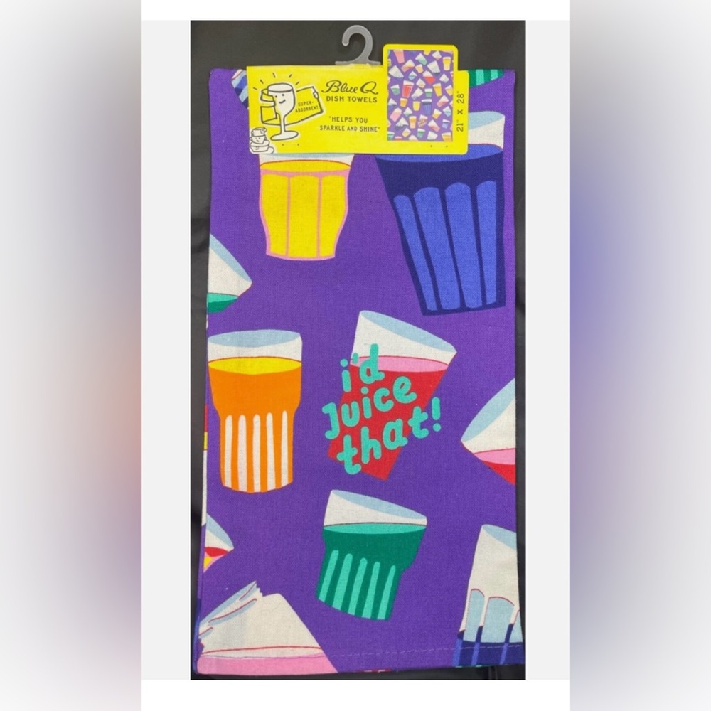 Blue Q ‘I’d Juice That’ Kitchen Tea Towel NWT